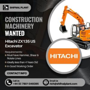 Hitachi ZX135 US Excavator